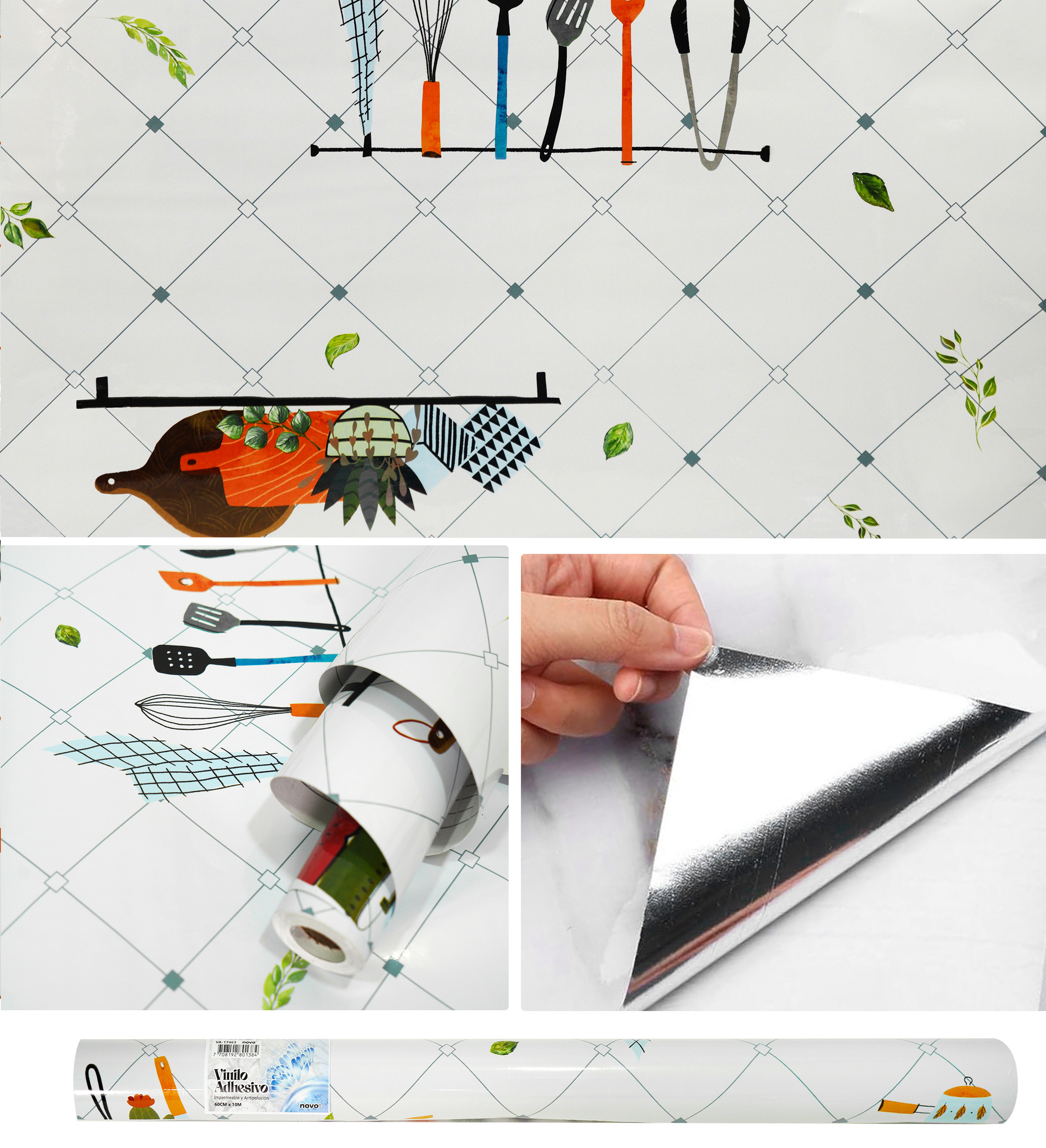 Papel Vinilo Adhesivo Brillante VA-17463